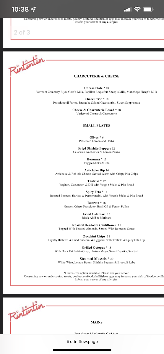 Rintintin Menu - Image 1